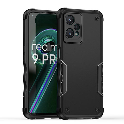 Custodia Silicone e Plastica Opaca Cover QW1 per Realme 9 Pro 5G Nero