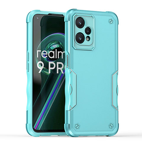 Custodia Silicone e Plastica Opaca Cover QW1 per Realme Q5 5G Azzurro