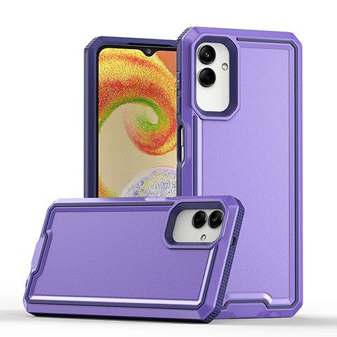 Custodia Silicone e Plastica Opaca Cover QW1 per Samsung Galaxy A04 4G Viola