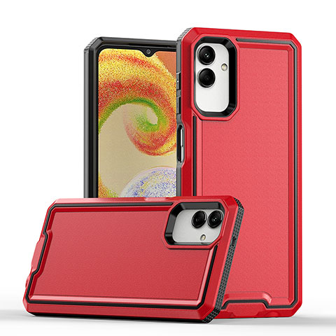 Custodia Silicone e Plastica Opaca Cover QW1 per Samsung Galaxy A05 Rosso