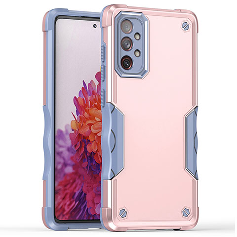 Custodia Silicone e Plastica Opaca Cover QW1 per Samsung Galaxy A73 5G Rosa