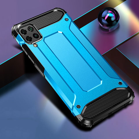 Custodia Silicone e Plastica Opaca Cover R01 per Huawei Nova 7i Cielo Blu