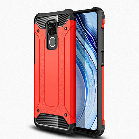 Custodia Silicone e Plastica Opaca Cover R01 per Xiaomi Redmi Note 9 Rosso