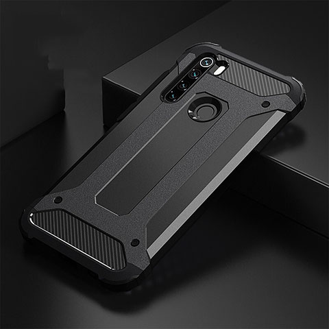 Custodia Silicone e Plastica Opaca Cover R02 per Xiaomi Redmi Note 8 Nero