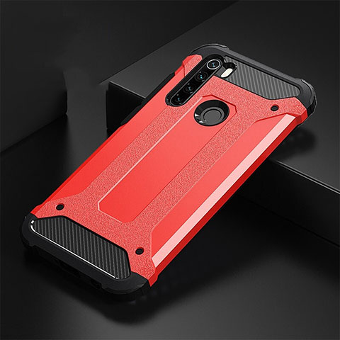 Custodia Silicone e Plastica Opaca Cover R02 per Xiaomi Redmi Note 8 Rosso