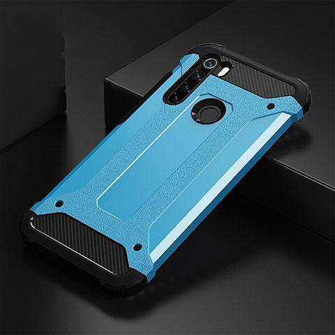 Custodia Silicone e Plastica Opaca Cover R02 per Xiaomi Redmi Note 8T Cielo Blu