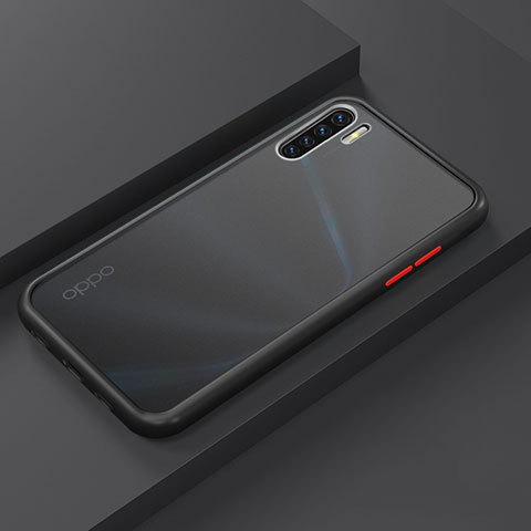 Custodia Silicone e Plastica Opaca Cover R03 per Oppo A91 Nero