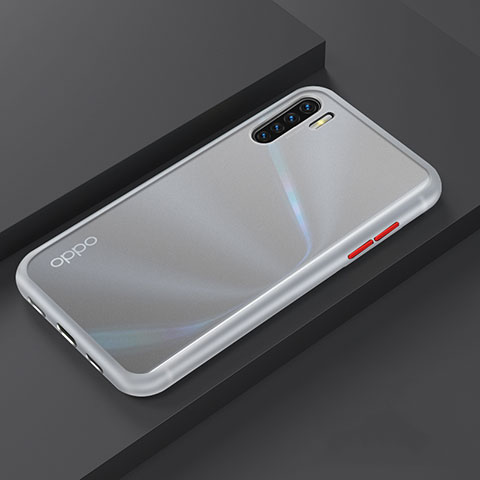 Custodia Silicone e Plastica Opaca Cover R03 per Oppo Reno3 Bianco