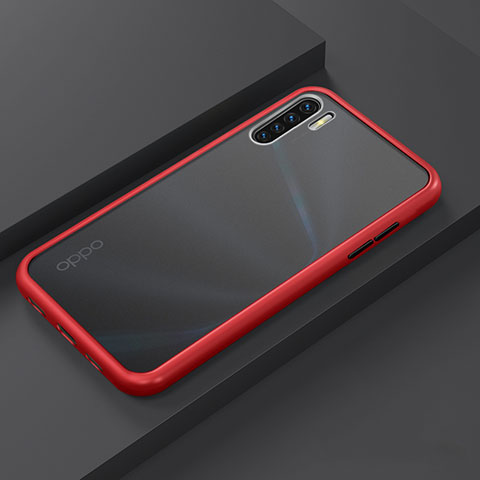 Custodia Silicone e Plastica Opaca Cover R03 per Oppo Reno3 Rosso