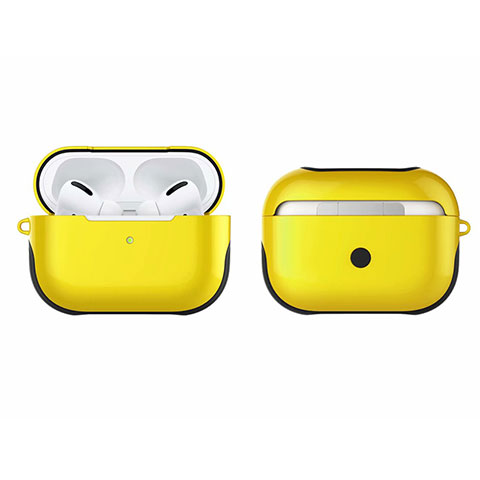 Custodia Silicone e Plastica Opaca Cover U01 per Apple AirPods Pro Giallo