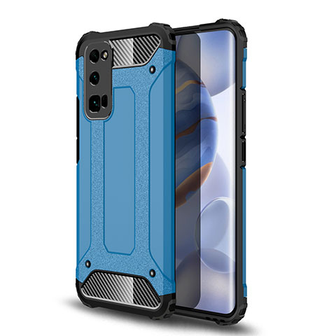 Custodia Silicone e Plastica Opaca Cover U01 per Huawei Honor 30 Pro Cielo Blu