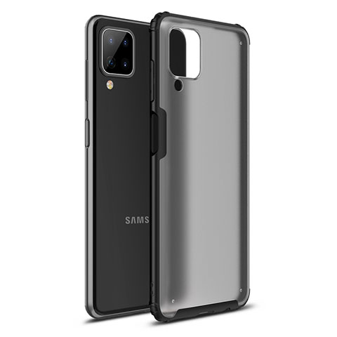 Custodia Silicone e Plastica Opaca Cover U01 per Samsung Galaxy A12 5G Nero