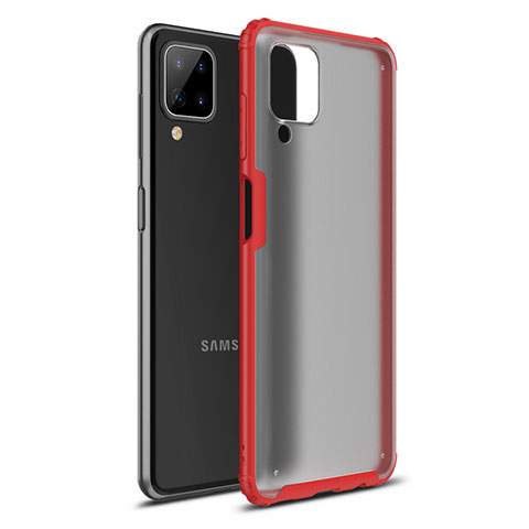 Custodia Silicone e Plastica Opaca Cover U01 per Samsung Galaxy A12 5G Rosso