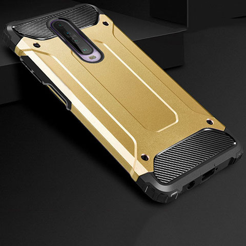 Custodia Silicone e Plastica Opaca Cover U01 per Xiaomi Redmi K30 4G Oro