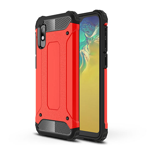 Custodia Silicone e Plastica Opaca Cover WL1 per Samsung Galaxy A10e Rosso