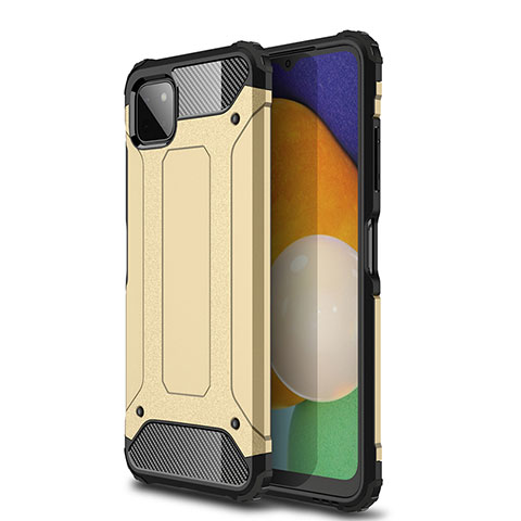 Custodia Silicone e Plastica Opaca Cover WL1 per Samsung Galaxy A22s 5G Oro