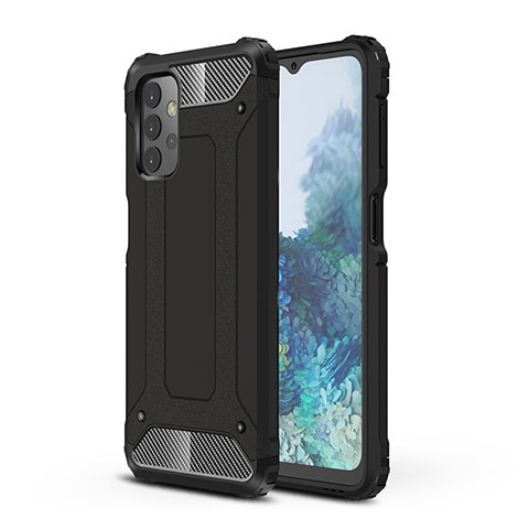 Custodia Silicone e Plastica Opaca Cover WL1 per Samsung Galaxy A32 5G Nero