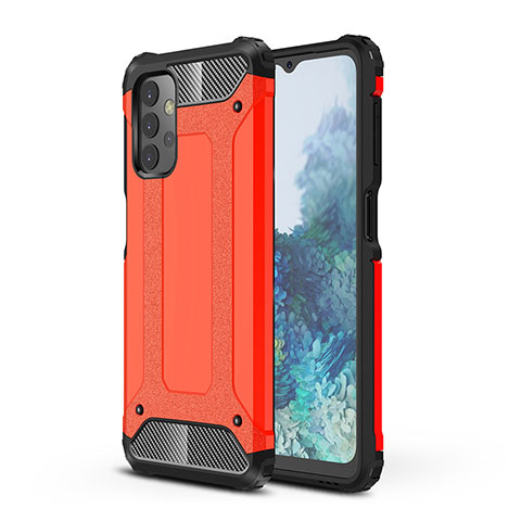 Custodia Silicone e Plastica Opaca Cover WL1 per Samsung Galaxy A32 5G Rosso