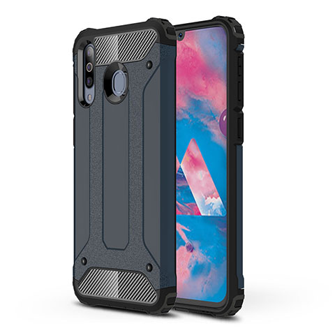 Custodia Silicone e Plastica Opaca Cover WL1 per Samsung Galaxy A40s Blu Notte