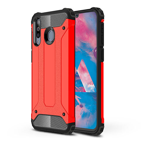 Custodia Silicone e Plastica Opaca Cover WL1 per Samsung Galaxy A40s Rosso