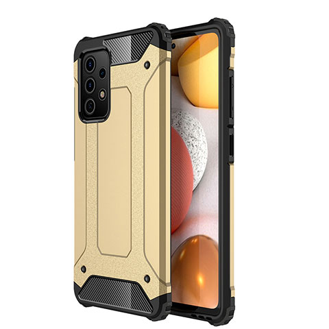 Custodia Silicone e Plastica Opaca Cover WL1 per Samsung Galaxy A72 4G Oro