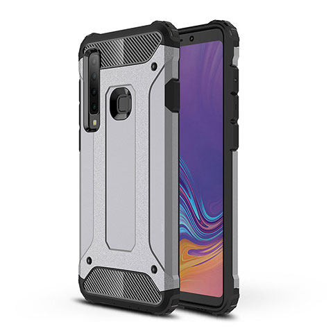 Custodia Silicone e Plastica Opaca Cover WL1 per Samsung Galaxy A9 (2018) A920 Grigio