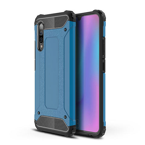 Custodia Silicone e Plastica Opaca Cover WL1 per Samsung Galaxy A90 5G Blu