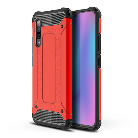 Custodia Silicone e Plastica Opaca Cover WL1 per Samsung Galaxy A90 5G Rosso