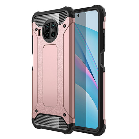 Custodia Silicone e Plastica Opaca Cover WL1 per Xiaomi Mi 10i 5G Oro Rosa