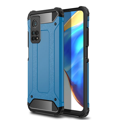 Custodia Silicone e Plastica Opaca Cover WL1 per Xiaomi Mi 10T 5G Blu