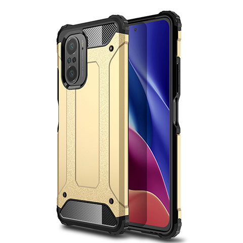 Custodia Silicone e Plastica Opaca Cover WL1 per Xiaomi Mi 11i 5G Oro