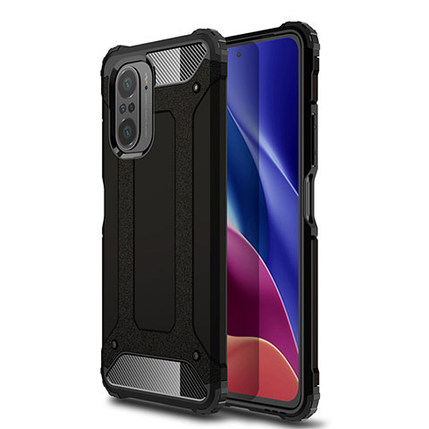 Custodia Silicone e Plastica Opaca Cover WL1 per Xiaomi Mi 11X Pro 5G Nero