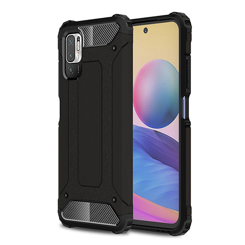 Custodia Silicone e Plastica Opaca Cover WL1 per Xiaomi POCO M3 Pro 5G Nero