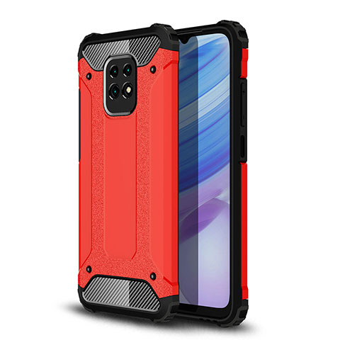 Custodia Silicone e Plastica Opaca Cover WL1 per Xiaomi Redmi 10X Pro 5G Rosso