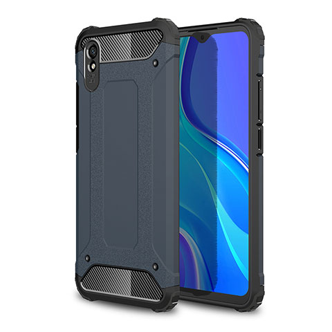 Custodia Silicone e Plastica Opaca Cover WL1 per Xiaomi Redmi 9A Blu Notte