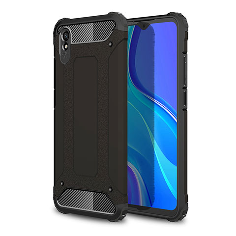 Custodia Silicone e Plastica Opaca Cover WL1 per Xiaomi Redmi 9AT Nero