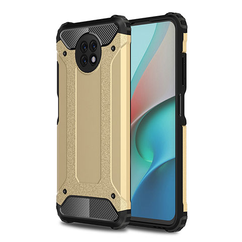 Custodia Silicone e Plastica Opaca Cover WL1 per Xiaomi Redmi Note 9 5G Oro