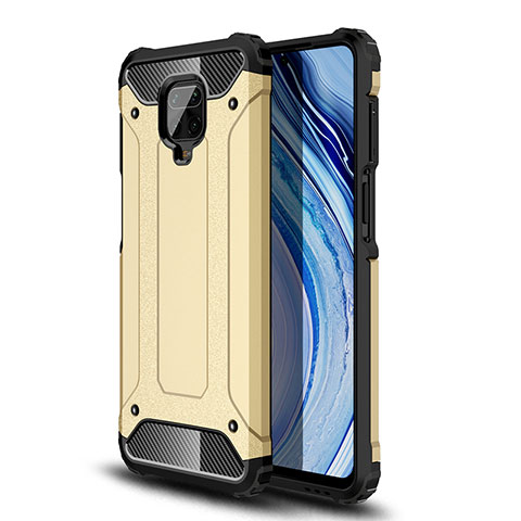 Custodia Silicone e Plastica Opaca Cover WL1 per Xiaomi Redmi Note 9 Pro Max Oro