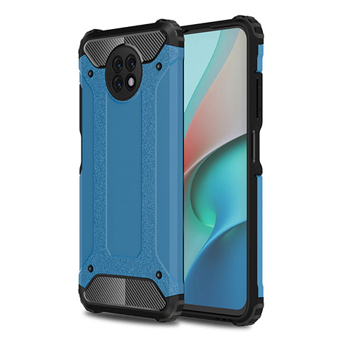 Custodia Silicone e Plastica Opaca Cover WL1 per Xiaomi Redmi Note 9T 5G Blu