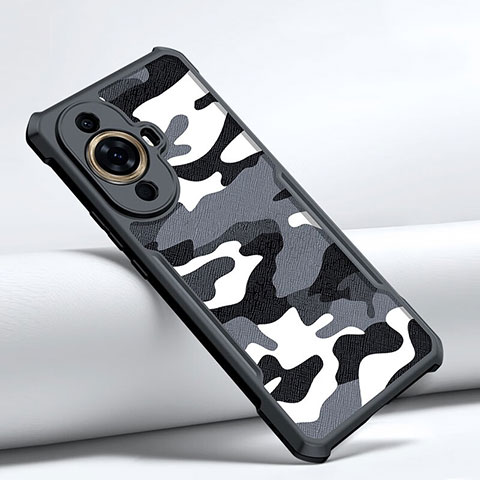 Custodia Silicone e Plastica Opaca Cover XD1 per Huawei Nova 11 Nero