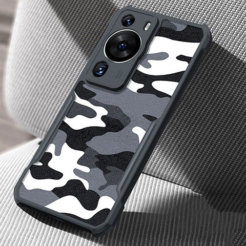 Custodia Silicone e Plastica Opaca Cover XD1 per Huawei P60 Nero