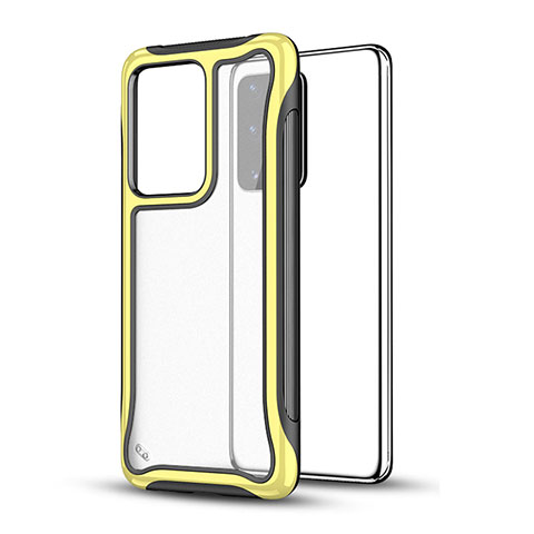 Custodia Silicone e Plastica Opaca Cover YF1 per Samsung Galaxy S20 Plus 5G Giallo