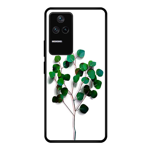 Custodia Silicone Gel Laterale Fantasia Modello Specchio Cover JM1 per Xiaomi Poco F4 5G Verde