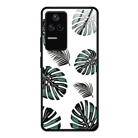 Custodia Silicone Gel Laterale Fantasia Modello Specchio Cover JM1 per Xiaomi Poco F4 5G Verde Notte