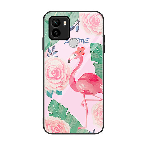 Custodia Silicone Gel Laterale Fantasia Modello Specchio Cover JM1 per Xiaomi Redmi A1 Plus Rosa