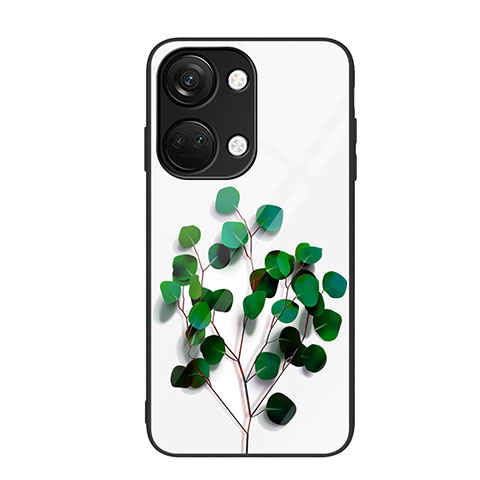 Custodia Silicone Gel Laterale Fantasia Modello Specchio Cover JM2 per OnePlus Ace 2V 5G Verde