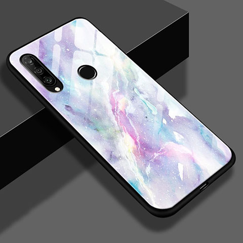 Custodia Silicone Gel Laterale Fantasia Modello Specchio Cover K01 per Huawei P30 Lite New Edition Colorato