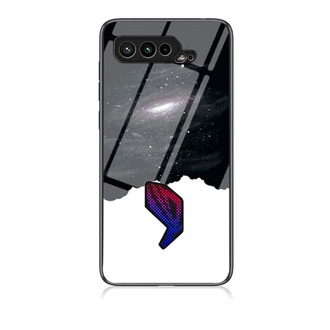 Custodia Silicone Gel Laterale Fantasia Modello Specchio Cover LS1 per Asus ROG Phone 5 Ultimate Nero