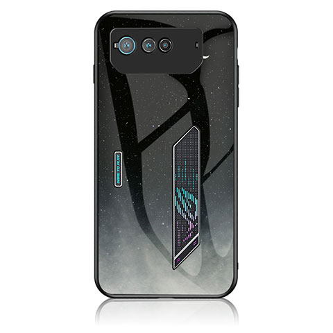 Custodia Silicone Gel Laterale Fantasia Modello Specchio Cover LS1 per Asus ROG Phone 6 Grigio