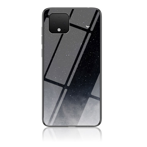 Custodia Silicone Gel Laterale Fantasia Modello Specchio Cover LS1 per Google Pixel 4 XL Grigio